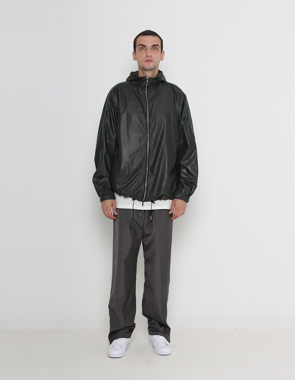 Plastic Product Piping Hood Jacket - Black | HEIGHTS | 하이츠 온라인 스토어